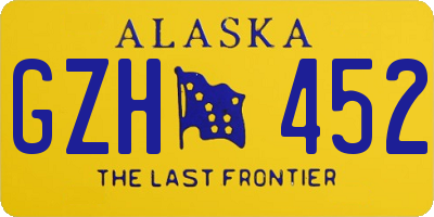 AK license plate GZH452