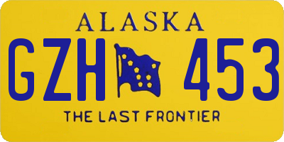 AK license plate GZH453