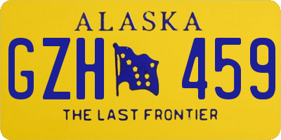 AK license plate GZH459