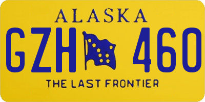 AK license plate GZH460