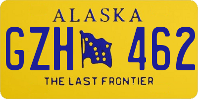 AK license plate GZH462