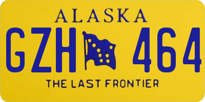 AK license plate GZH464