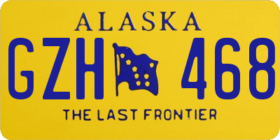 AK license plate GZH468