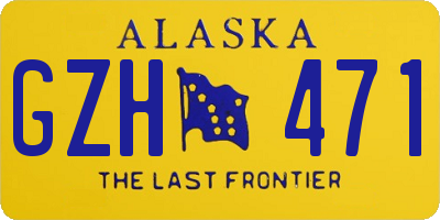 AK license plate GZH471