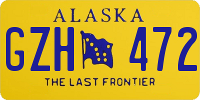 AK license plate GZH472