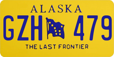 AK license plate GZH479