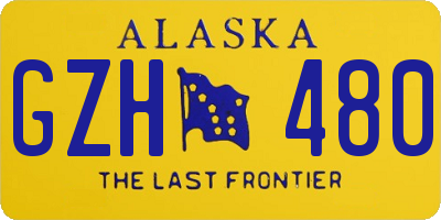 AK license plate GZH480