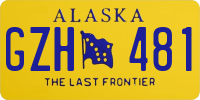 AK license plate GZH481