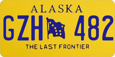 AK license plate GZH482