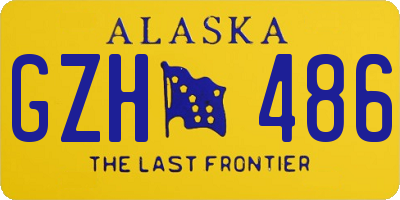 AK license plate GZH486