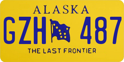 AK license plate GZH487