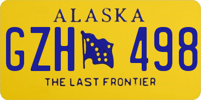 AK license plate GZH498