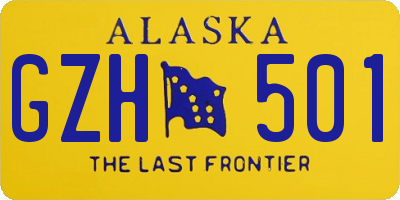 AK license plate GZH501
