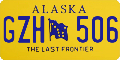 AK license plate GZH506