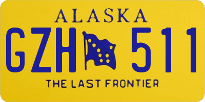 AK license plate GZH511