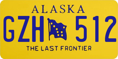 AK license plate GZH512