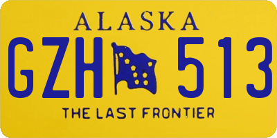 AK license plate GZH513