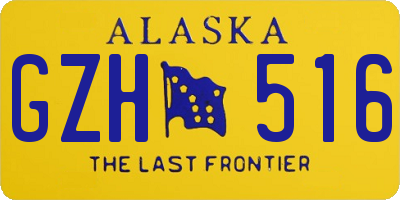 AK license plate GZH516