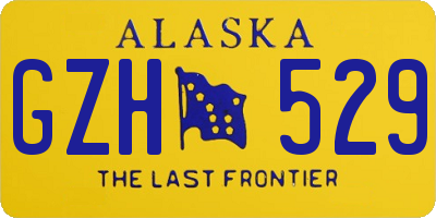 AK license plate GZH529
