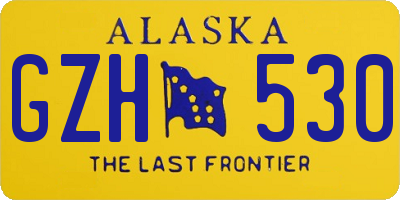 AK license plate GZH530