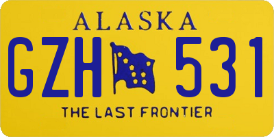 AK license plate GZH531