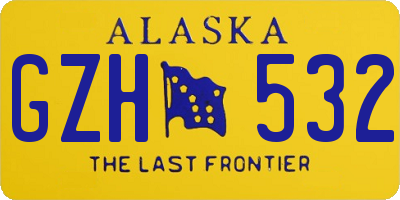 AK license plate GZH532