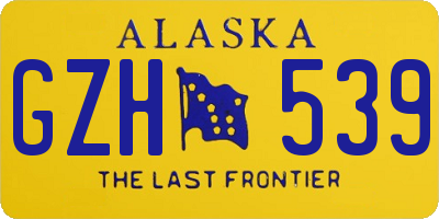 AK license plate GZH539