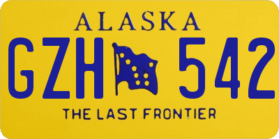 AK license plate GZH542