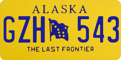 AK license plate GZH543
