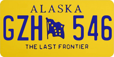 AK license plate GZH546