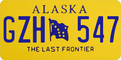 AK license plate GZH547