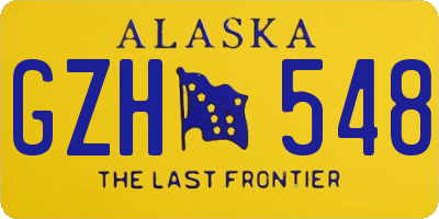 AK license plate GZH548