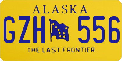 AK license plate GZH556