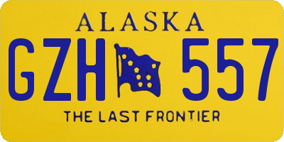 AK license plate GZH557
