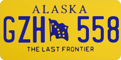 AK license plate GZH558