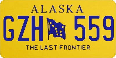 AK license plate GZH559