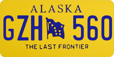 AK license plate GZH560