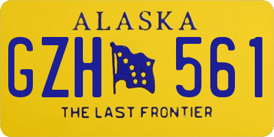 AK license plate GZH561