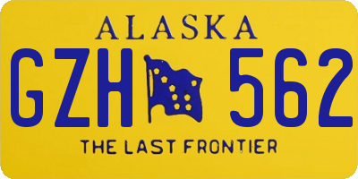 AK license plate GZH562