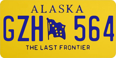 AK license plate GZH564