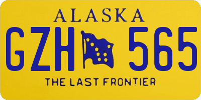 AK license plate GZH565