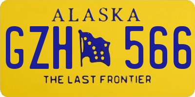 AK license plate GZH566