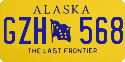 AK license plate GZH568