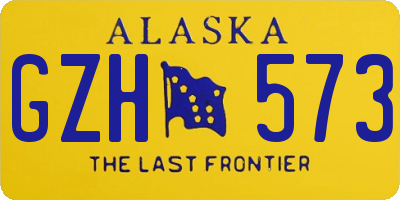 AK license plate GZH573