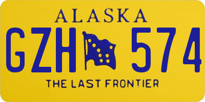 AK license plate GZH574
