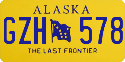 AK license plate GZH578