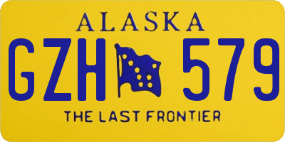 AK license plate GZH579
