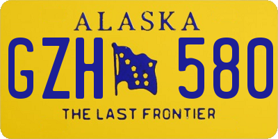 AK license plate GZH580