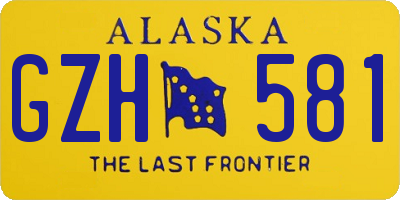 AK license plate GZH581