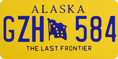 AK license plate GZH584